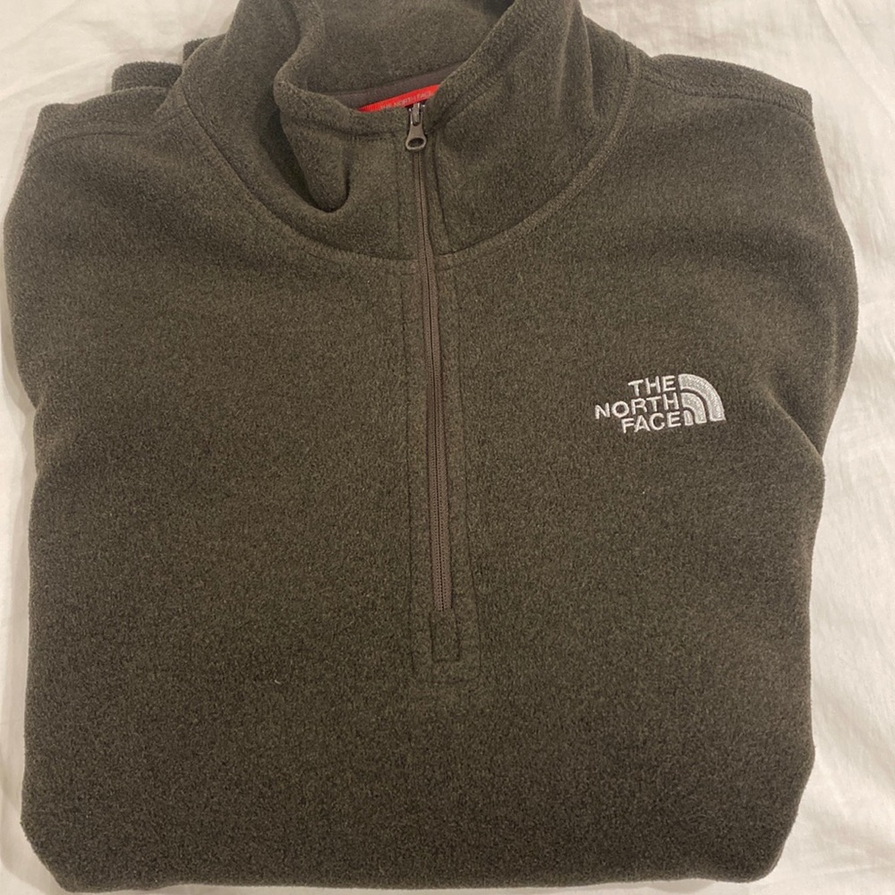 Brown North Face Quarter Zip